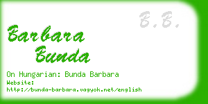 barbara bunda business card